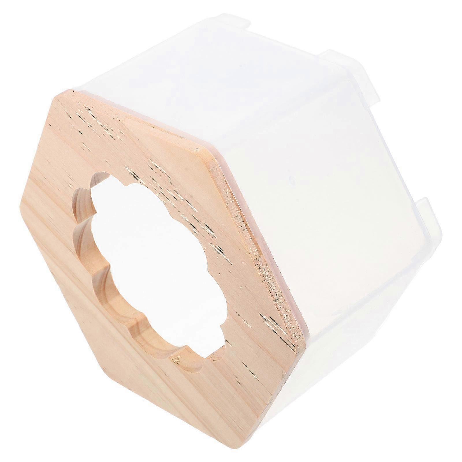 Hamster Sand Bath Box | ABS Wood | Dual Function for Small Pets