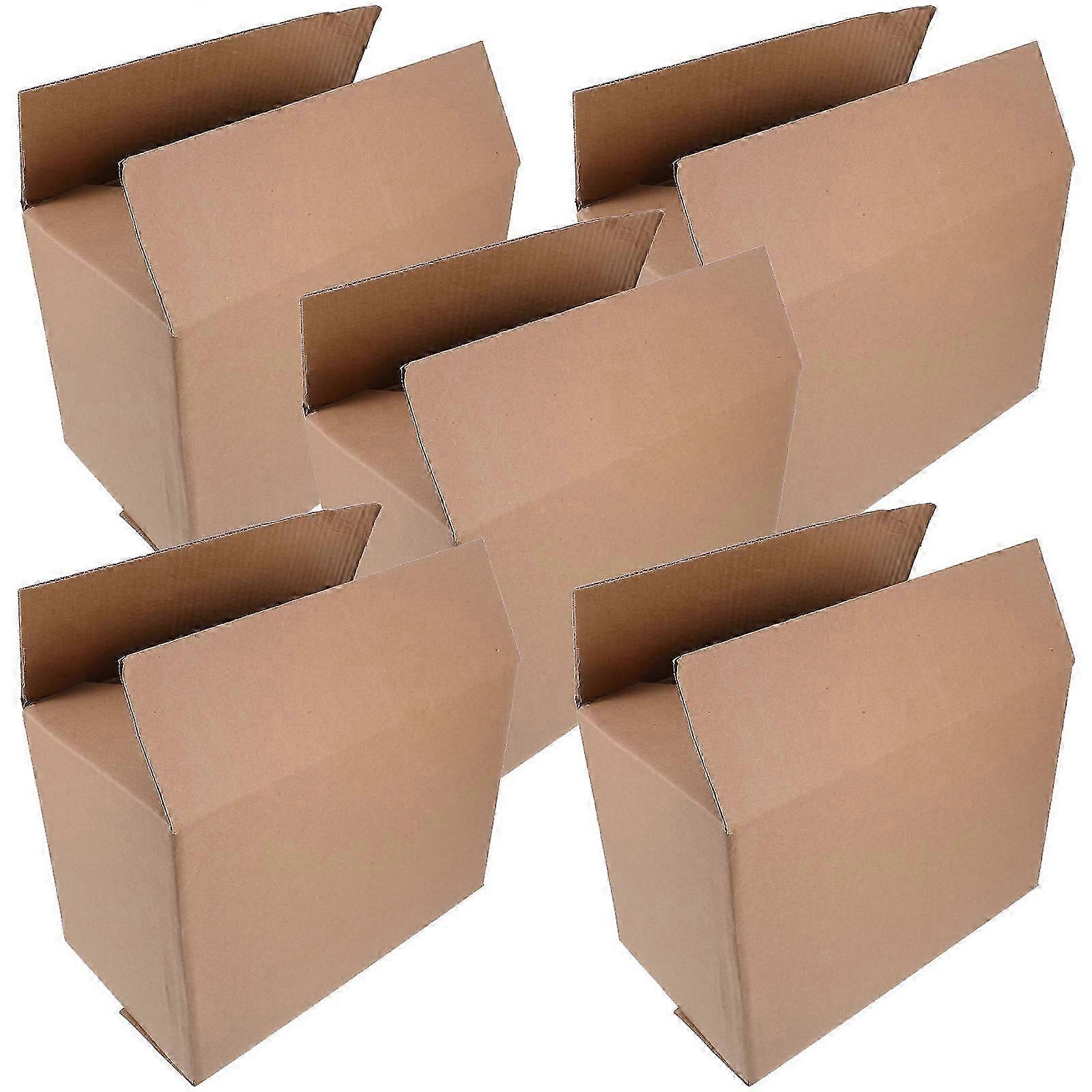 5 Pcs Practical Packaging Boxes Packing Boxes Moving Packing Cartons for Storage