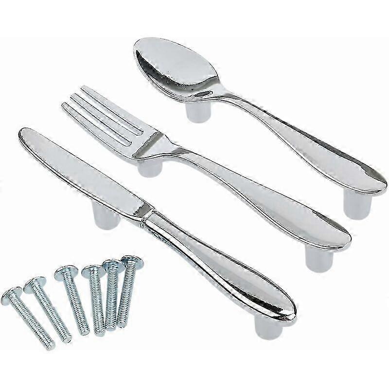 3pcs Knife Spoon Fork Kitchen Cabinet Drawer Cupboard Pull Sleeve Knobs-IRISF Edition