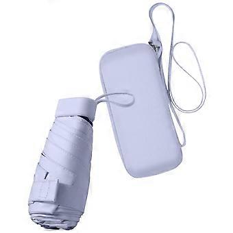 Travel Sun Umbrella Anti-UV Windproof Parasol With Protective Case