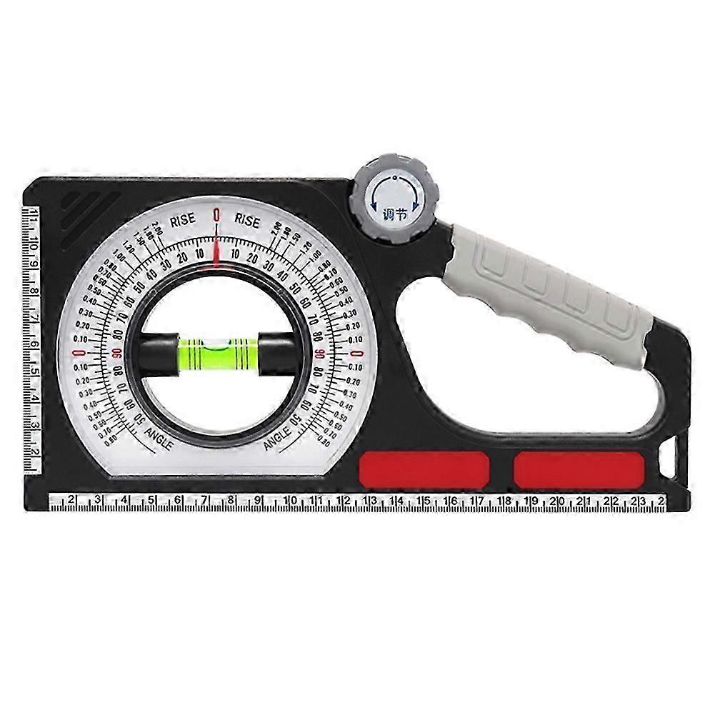 Slant Angle Meter Pitch Gauge Multi Function Slope Gauge Constructing Engineering 130 Angle Finder with Carabiner