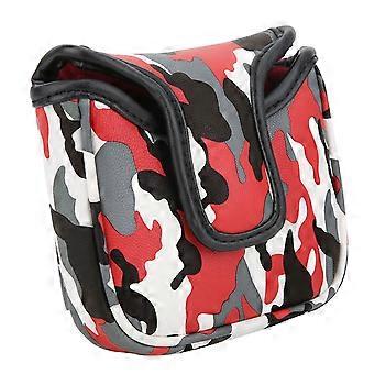 Square Golf Putter Cover Headcover Camouflage Waterproof PU Golf Club Head Cover Magnetic Closure Accessory