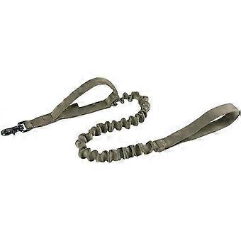 Military Bungee Dog Leash Elastic Leads Rope with 2 Padded Control Handle for Medium and Small Dogs (Ranger Green)