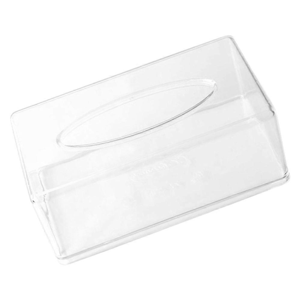 Transparent Acrylic Tissue Box Holder Rectangular Paper Towel Dispenser