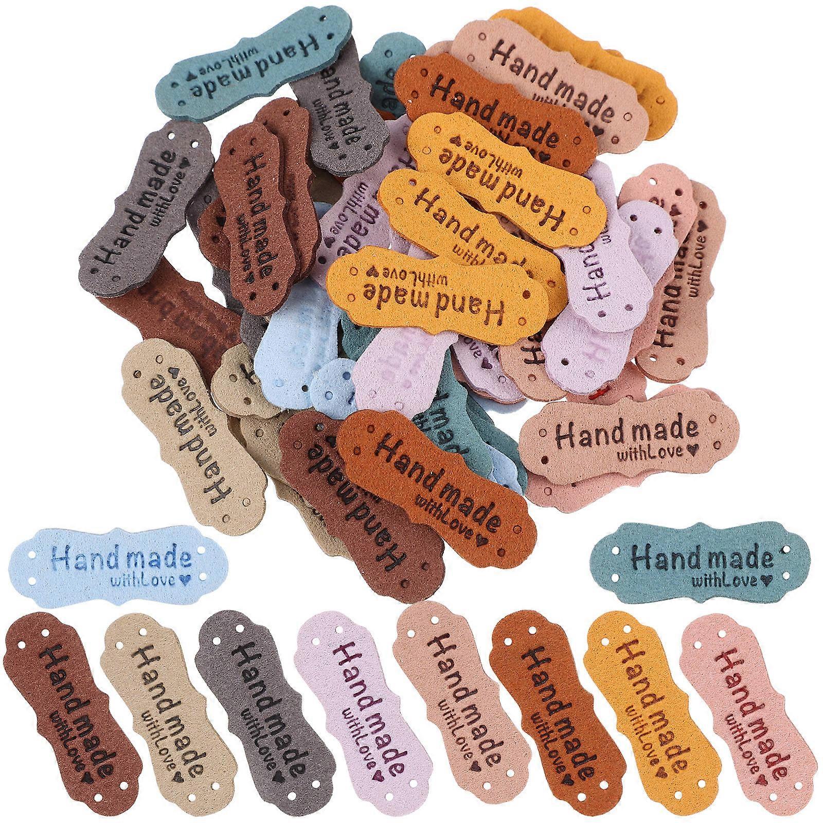 50Pcs Multi-function Handmade Labels Leather Craft Labels Delicate Compact Labels