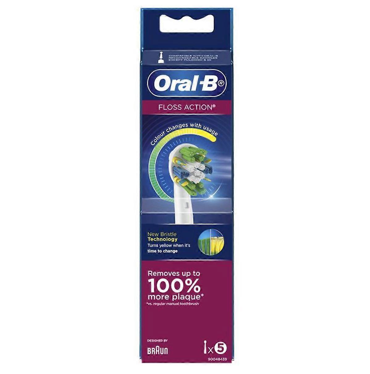 Oral B Power Toothbrush Floss Action Refills 5 Pack