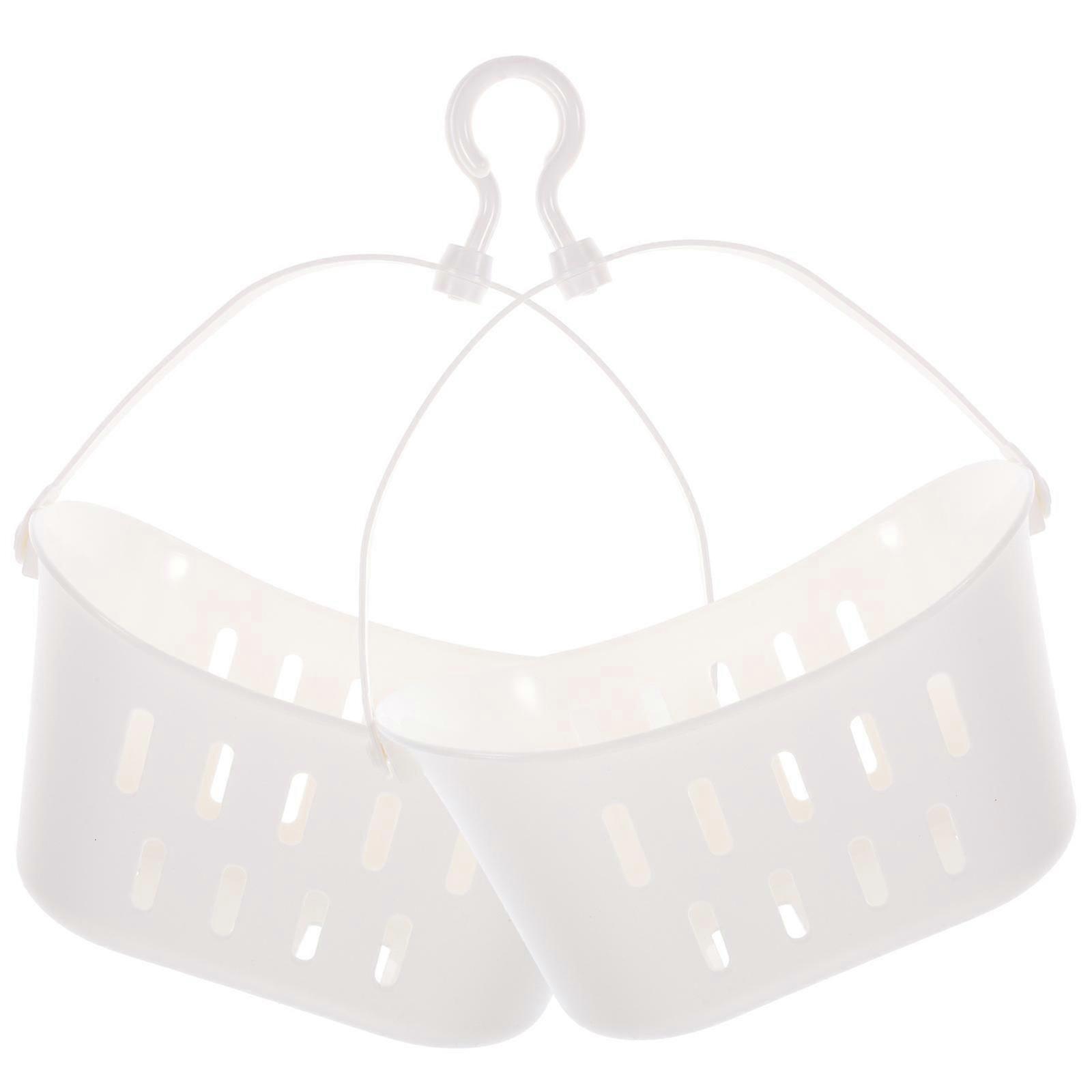 Bath Hanging Drain Basket with Hook | PP Storage Organizer | 2Pcs