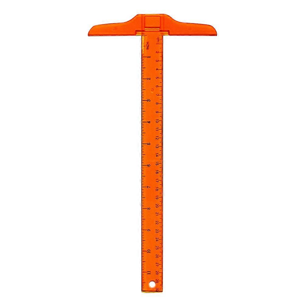 Plastic T Shape Ruler 2Pcs Double Scale Measuring Ruler for Drafting