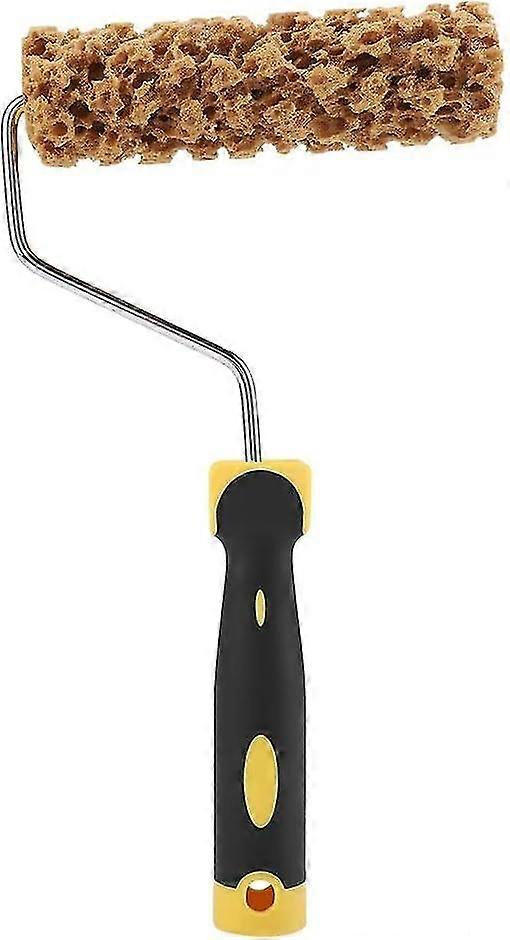 Paint Roller Texture Pattern Paint Roller Brush with Handle for Wall Decor