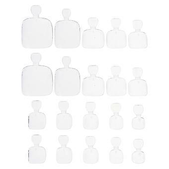 500Pcs Praktische Künstliche Zehennagelspitzen Full Cover Nail Art Zehendekoration