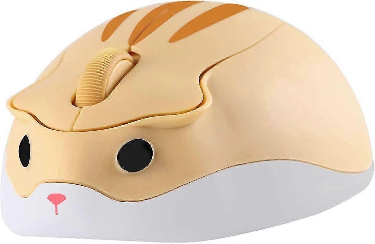Hamster Shape Wireless Silent Mouse 1200DPI (Gelb)