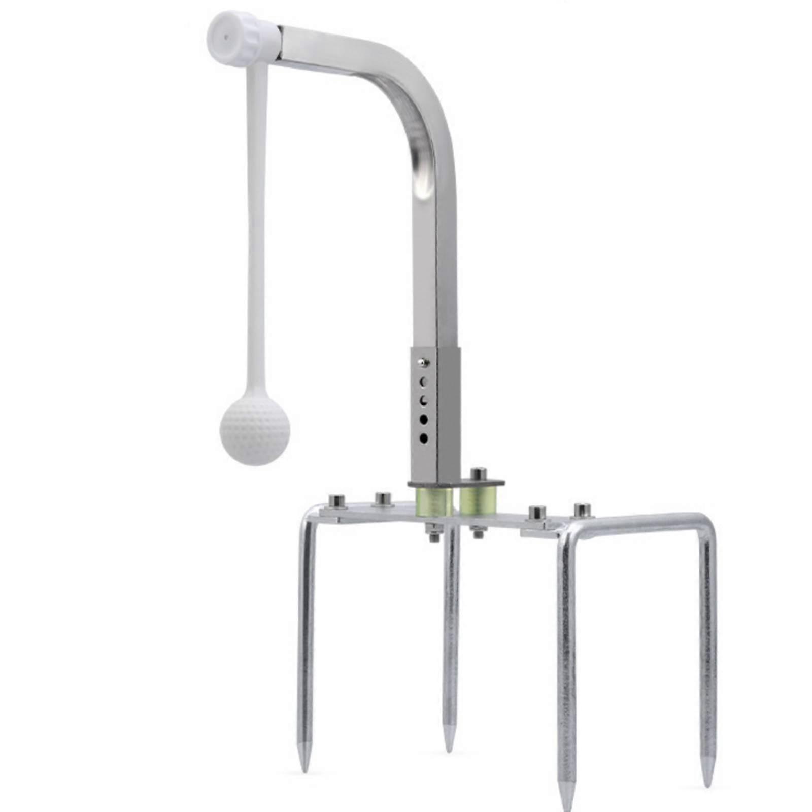 Ground Insert Golf Adjustable Height Golf Swing 360-Degree Between Arms Motion