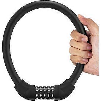 Digit Bike Lock - Lätt Bike Lock - Bärbar Kombination Cykellås - Svart, KoleZy