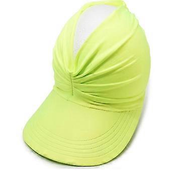 Strandsolhat til kvinder forår/sommer med hul top solbeskyttelseshat til damer udendørs sportshat