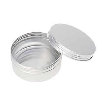 Cosmetics Container Metal Canister Diy Projects Silver 10x10x4cm Oil Wax Container 10Pcs