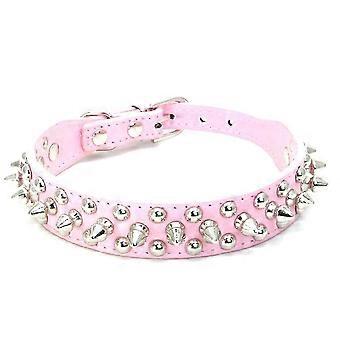 Soft PU Leather Spiked Dog Collar