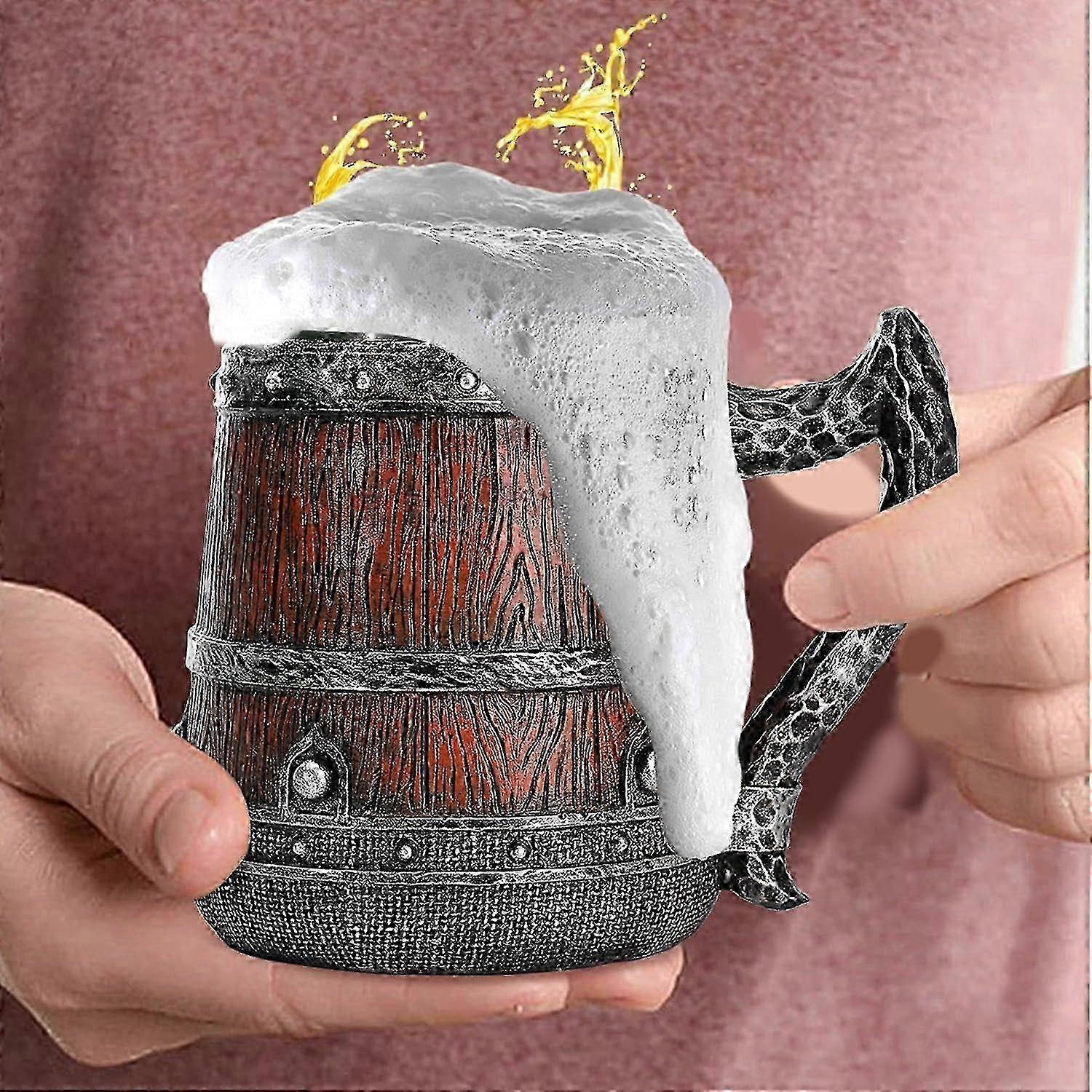Double-Wall Insulated Beer Mug