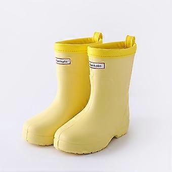 1 paire de bottes de pluie montantes pour enfants, antidérapantes et résistantes à l'usure, pour garçons et filles, idéales pour les jeux d'eau et la randonnée en extérieur.