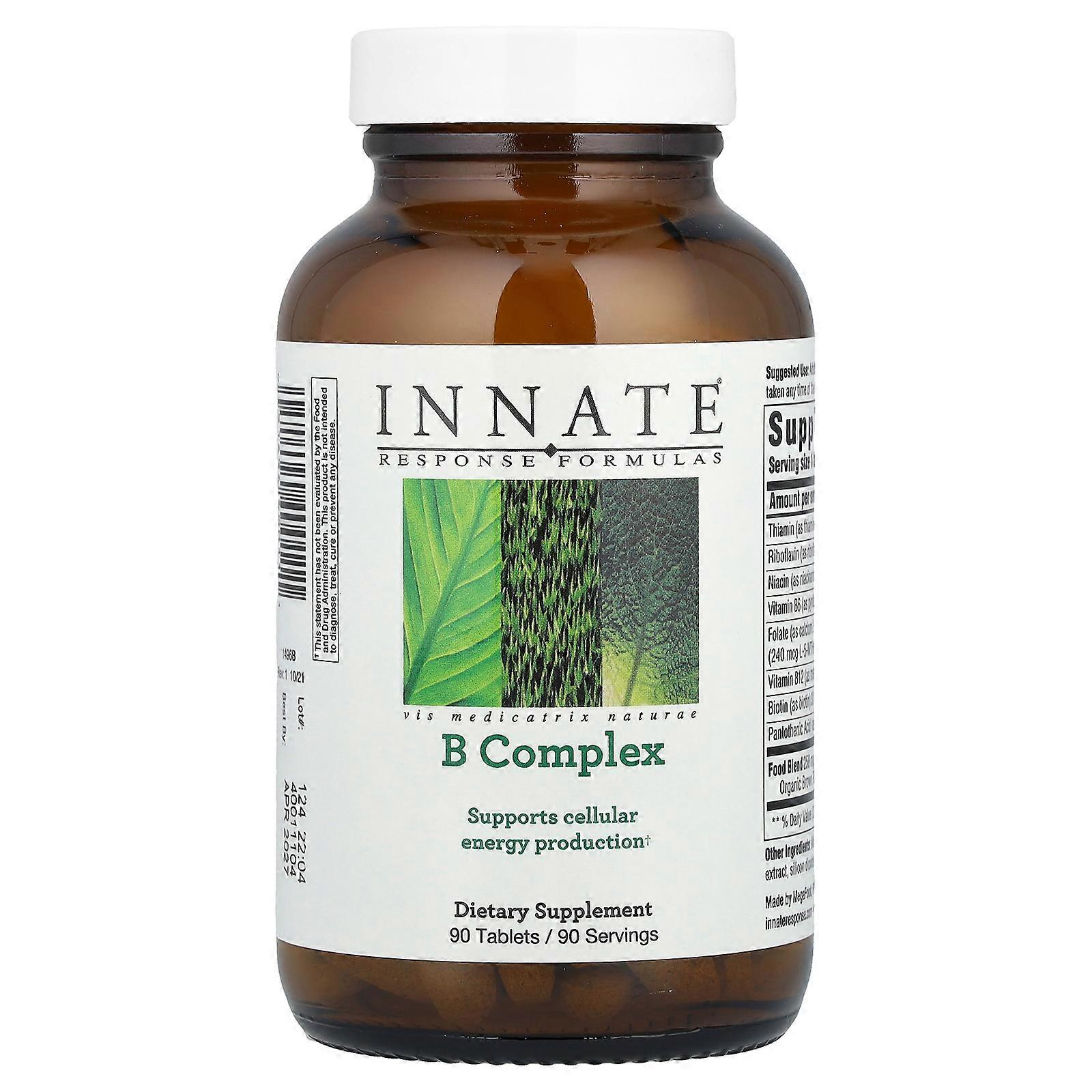 Innate Response Formulas, B Complex, 90 Tablets