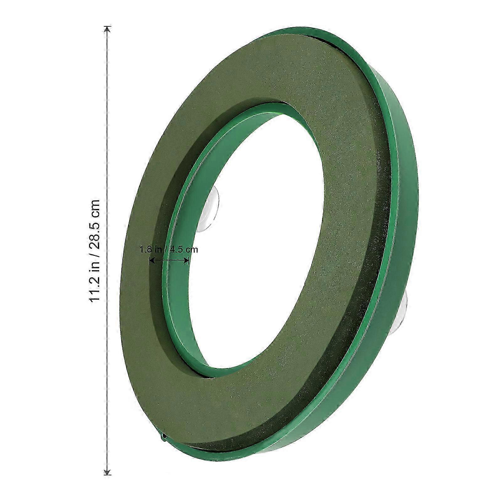 Green Floral Ring Holder With Suction Cup