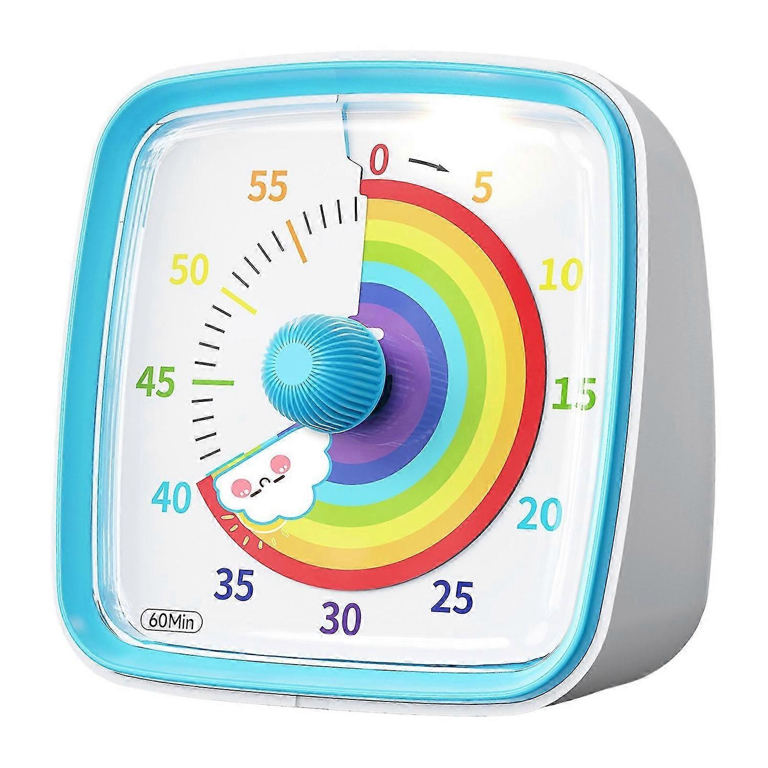 60 Minute Visual Timer for Kids Silents Countdown Timer with 60 Minute for Housework Homework