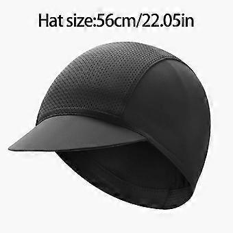 Inserto per cappello da ciclismo sfumato con protezione solare e asciugatura rapida per ciclismo all'aperto, colore nero