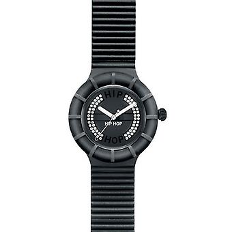 Hip hop watches crystals watch for Unisex Analog Quartz with Silicone Bracelet HWU0162
