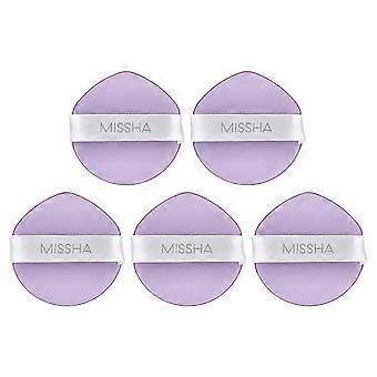 4 x Missha, Glow Layering Fit Puff, 5 Pieces