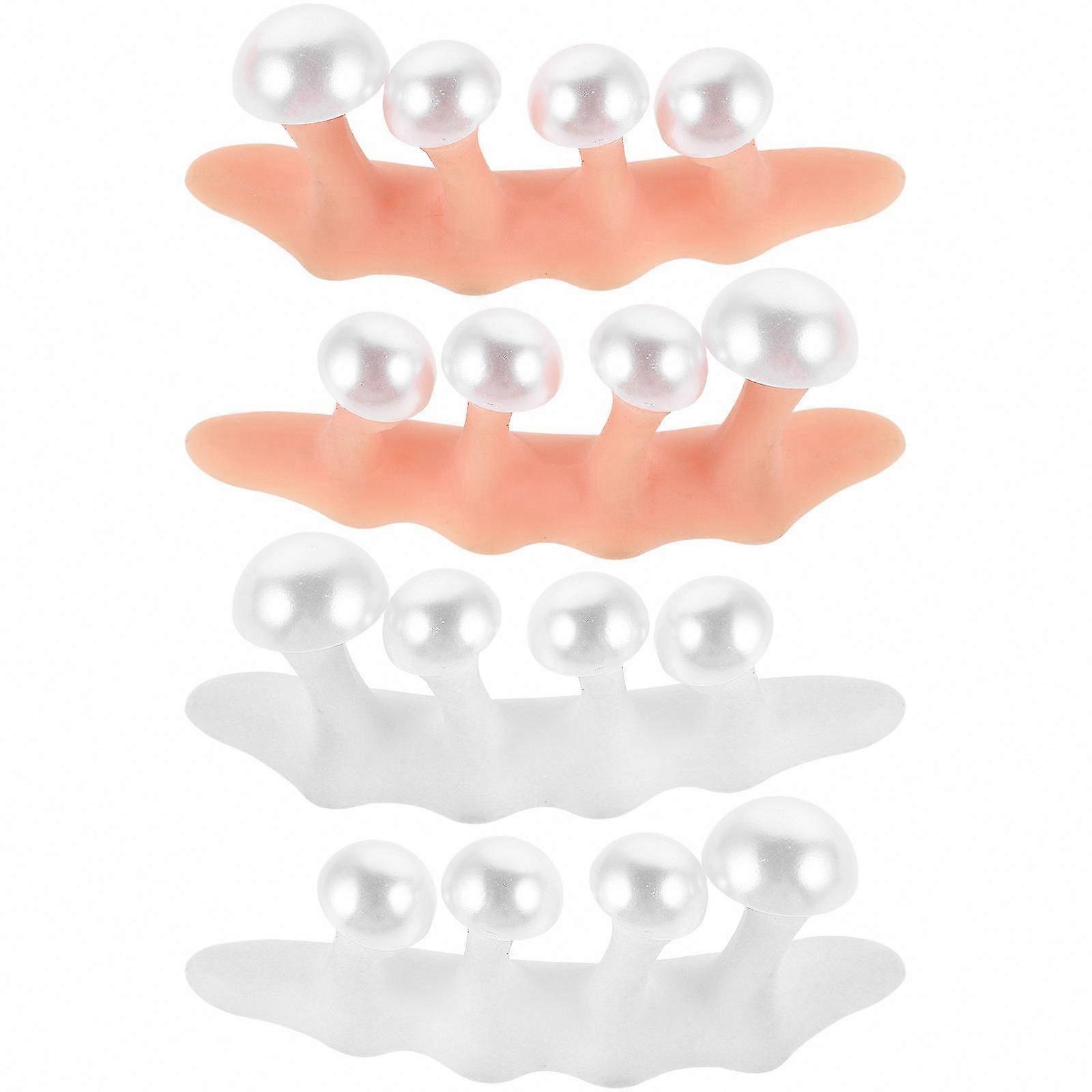 Silicone Toe Separators for Nail Art and Pedicure, 2-Set Accessory Kit