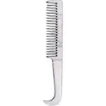 Partrade Aluminum Hoof Pick Comb, 8 Inches, Silver