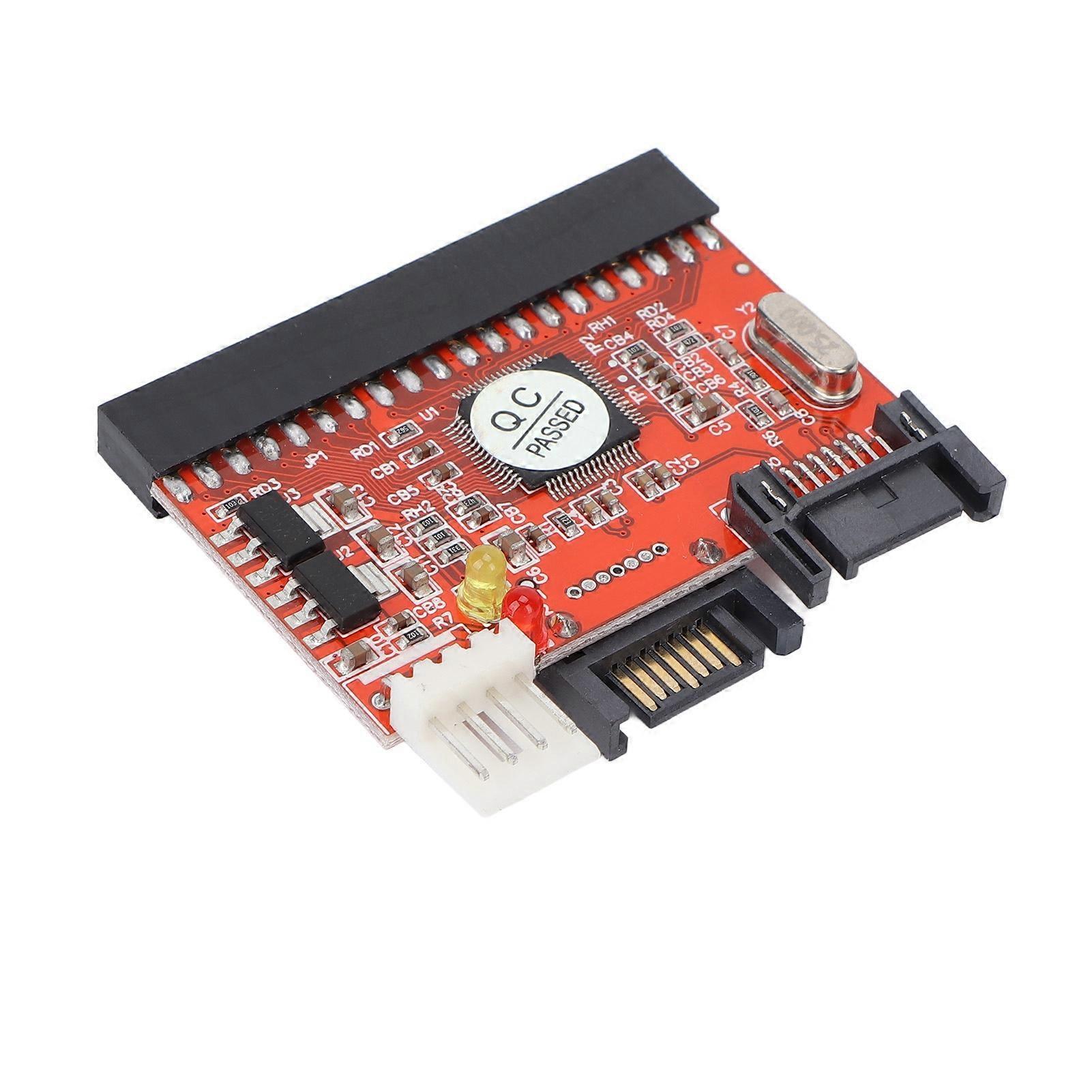 Adapter Card IDE to SATA Two Way 1.5Gbps Durable Hard Disk Conversion Card for Desktop Computer