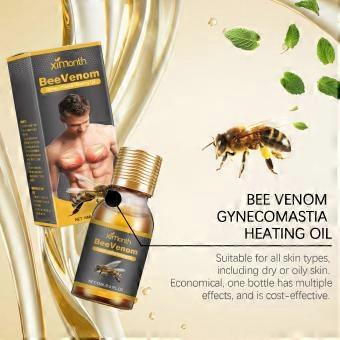 Male Chest Shaping Massage Oil Contains Bee Venom, Vitamin E, And Coconut Oil