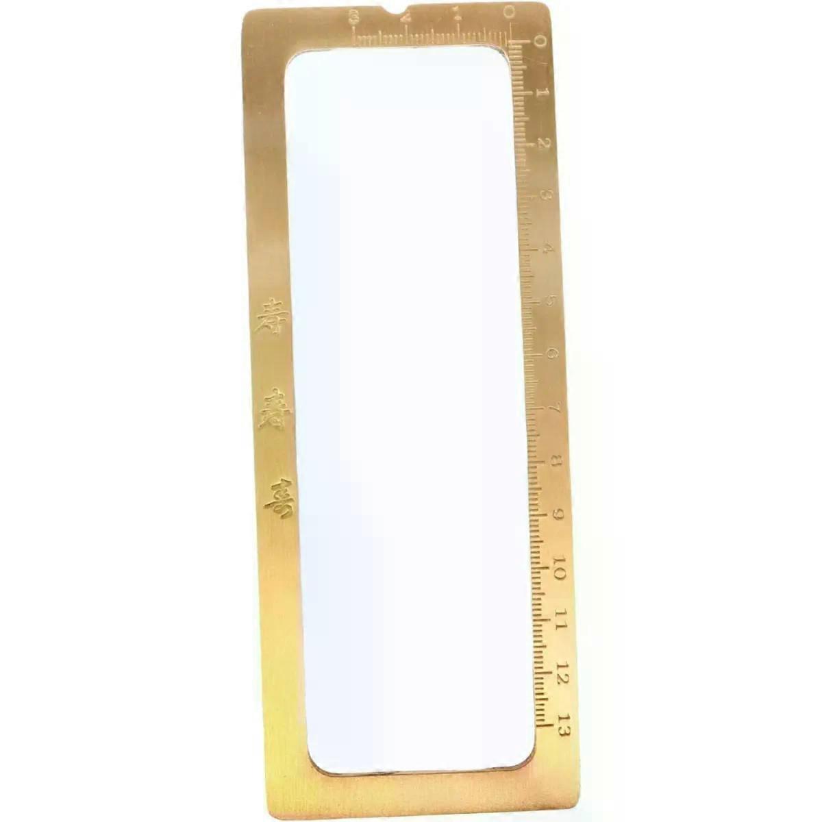 Paper Weight Brass Square Scale Desk Accessory