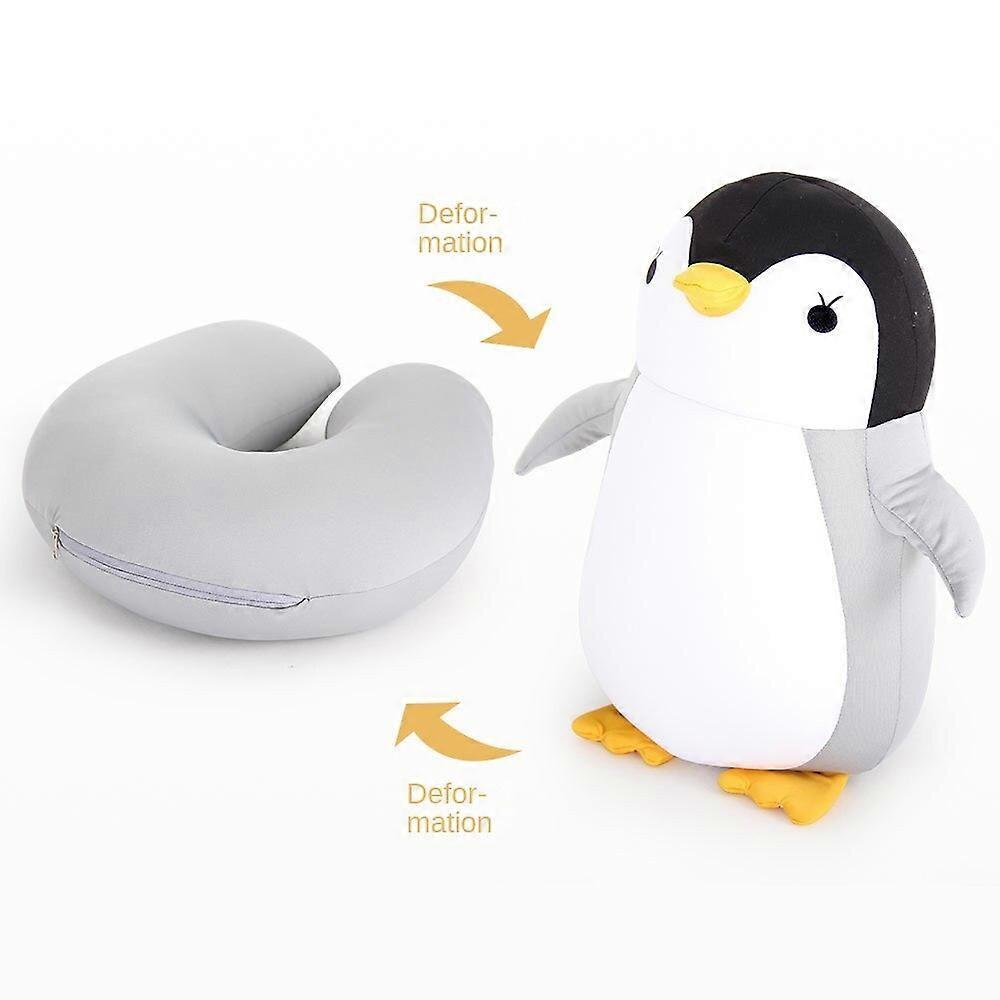 Dual-Use U-Shape Penguin Pillow