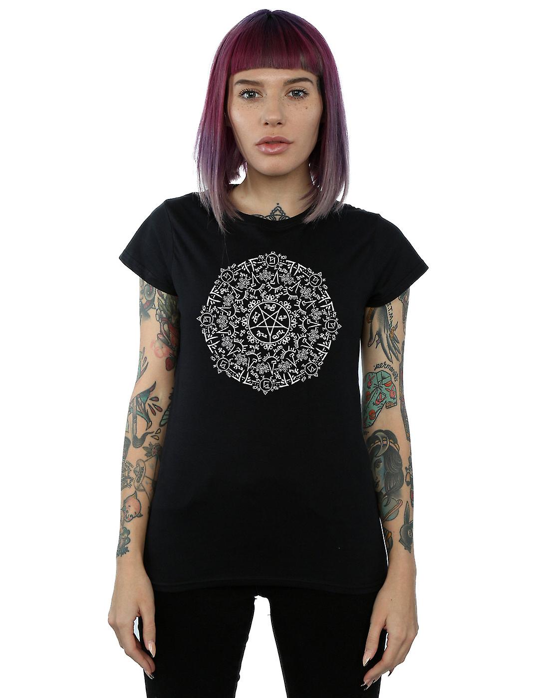 Símbolo círculo t-shirt de la mujer sobrenatural