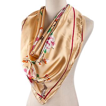 35 x 35 Women Square Silk Like Hair Scarf Head Sleeping Wrap Satin Headscarf, I