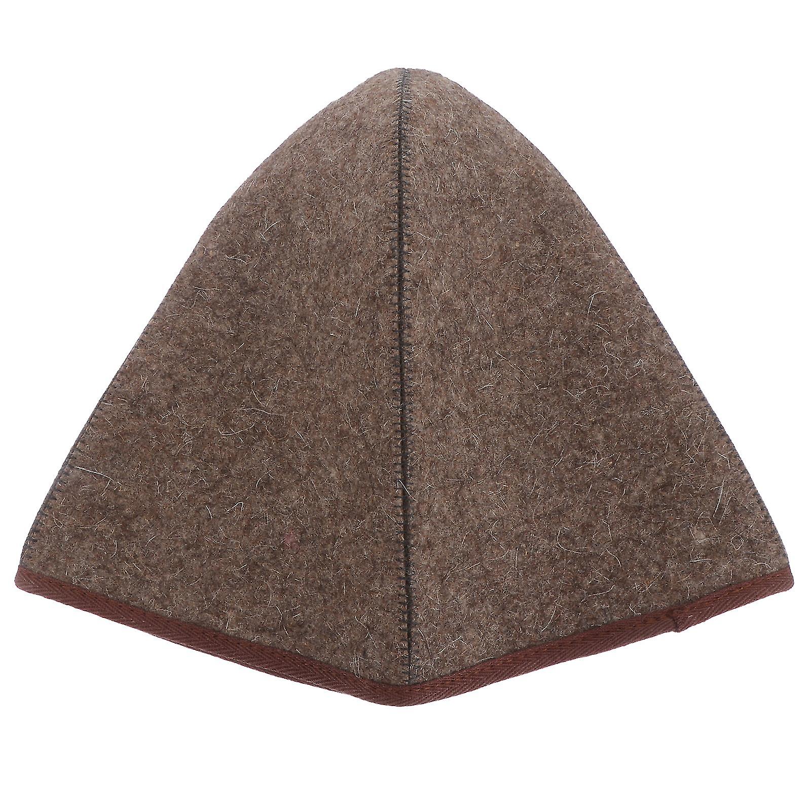 Thickened Sauna Hat Wool Felt Hat Bathing Hat Comfortable Sauna Hat Water Absorption Hat