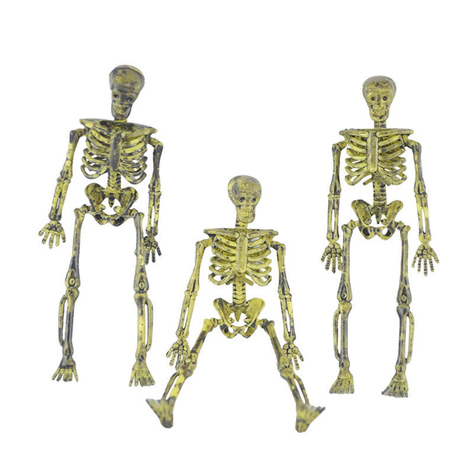 Halloween Skeleton Decorations 6 In Pack Of 8 Plastic Human Skeleton Figure Small Decorative Halloween Props
