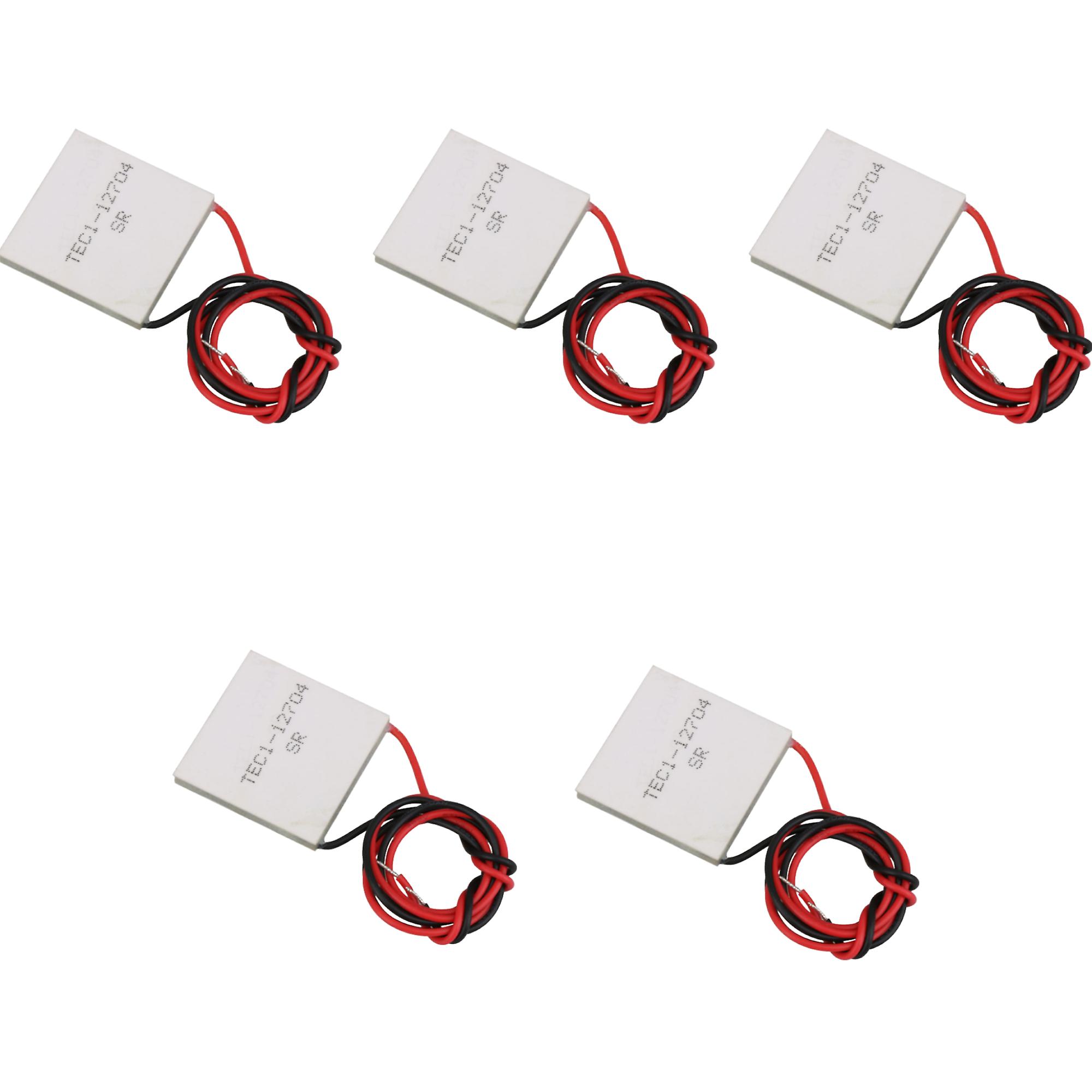 5 Pcs DC12V 3.2A Thermoelectric Peltier Elemente Module TEC1-12704 White