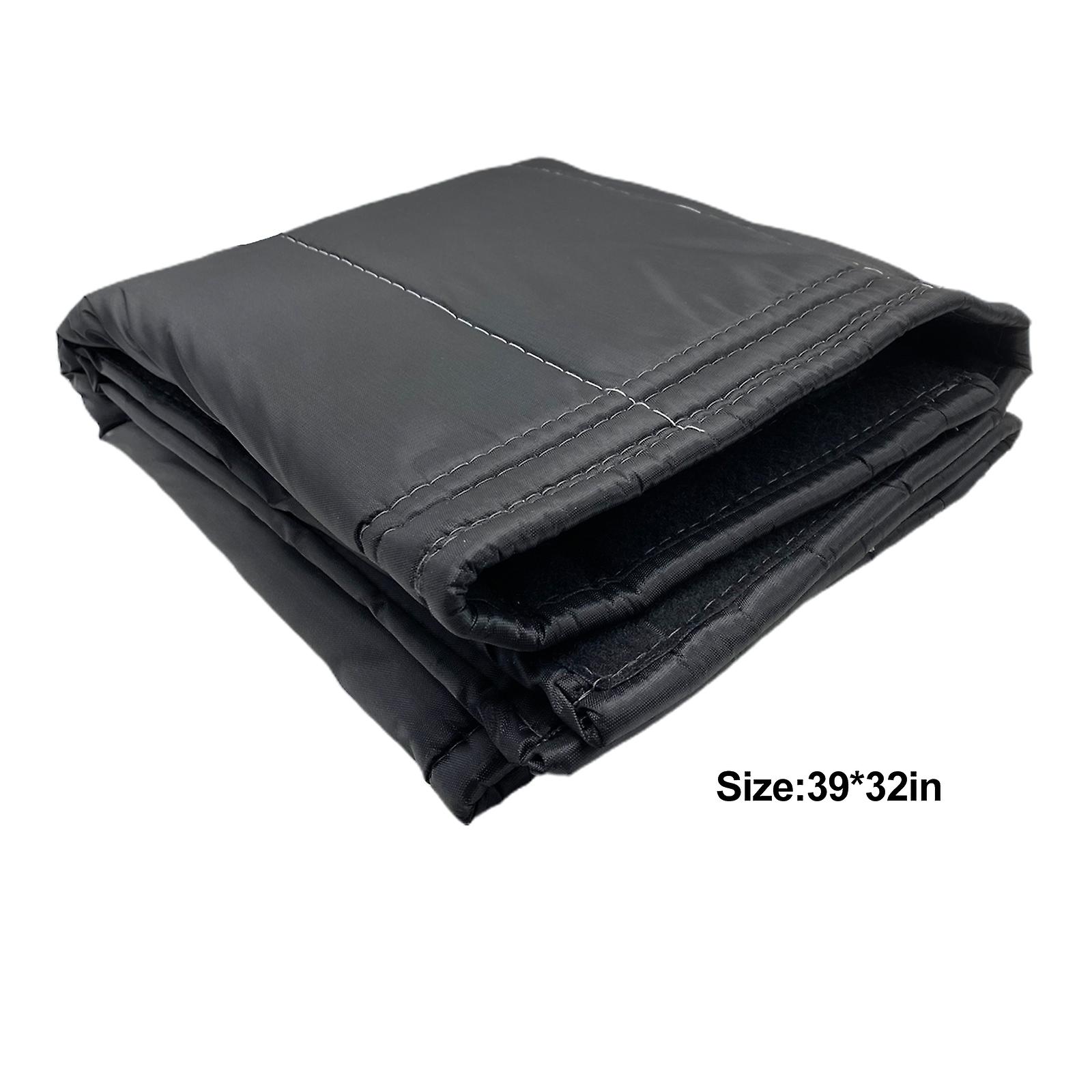 Black Fireplace Blanket Fireplace Draft Guard Cover