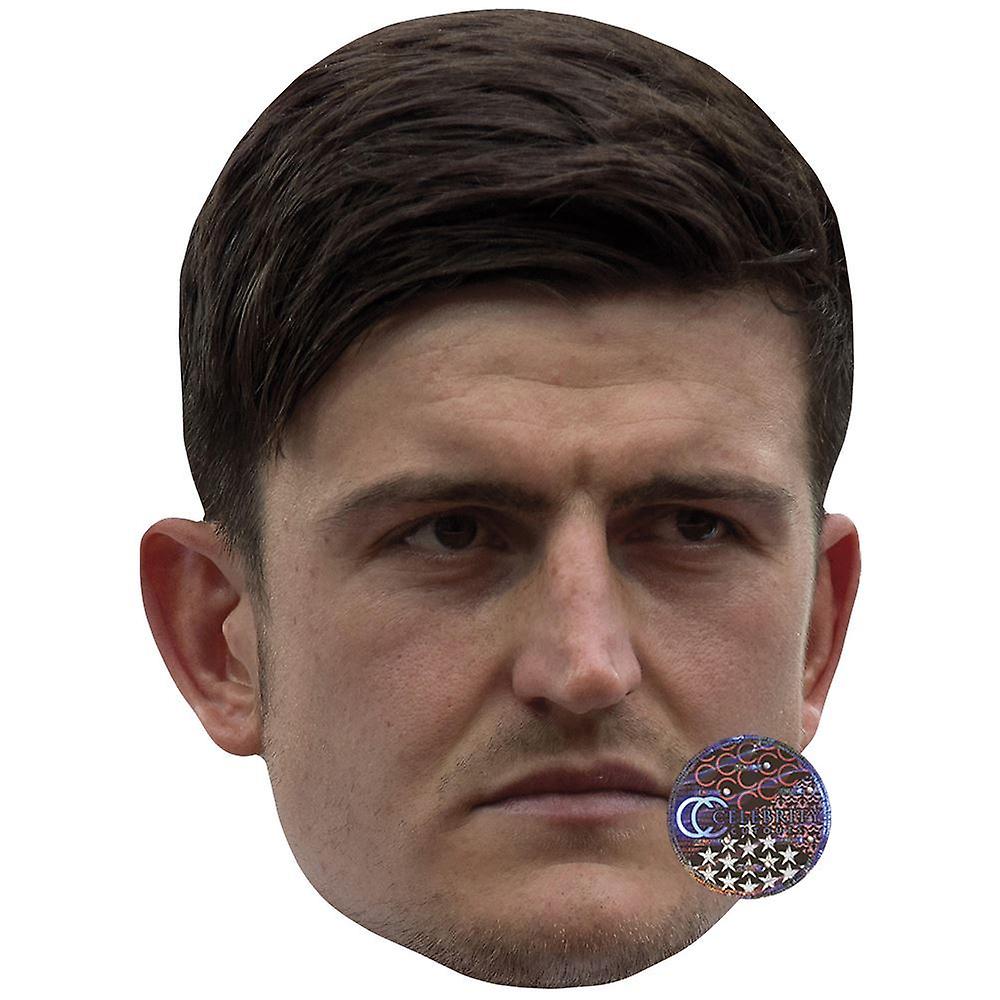 Harry Maguire Celebrity Mask, Flat Card Face