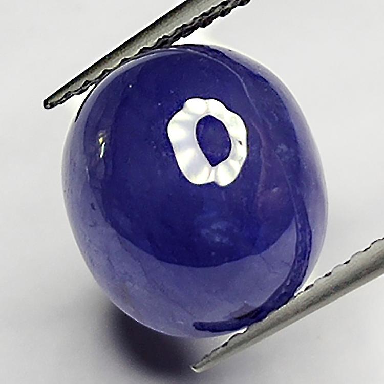 8.86 克拉蓝色蓝宝石凸圆形 11.3x9.9 毫米 awo91