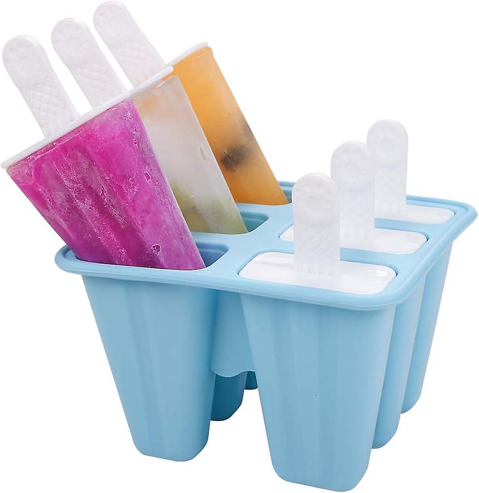 6 stk silikon isbitformer iskremformer