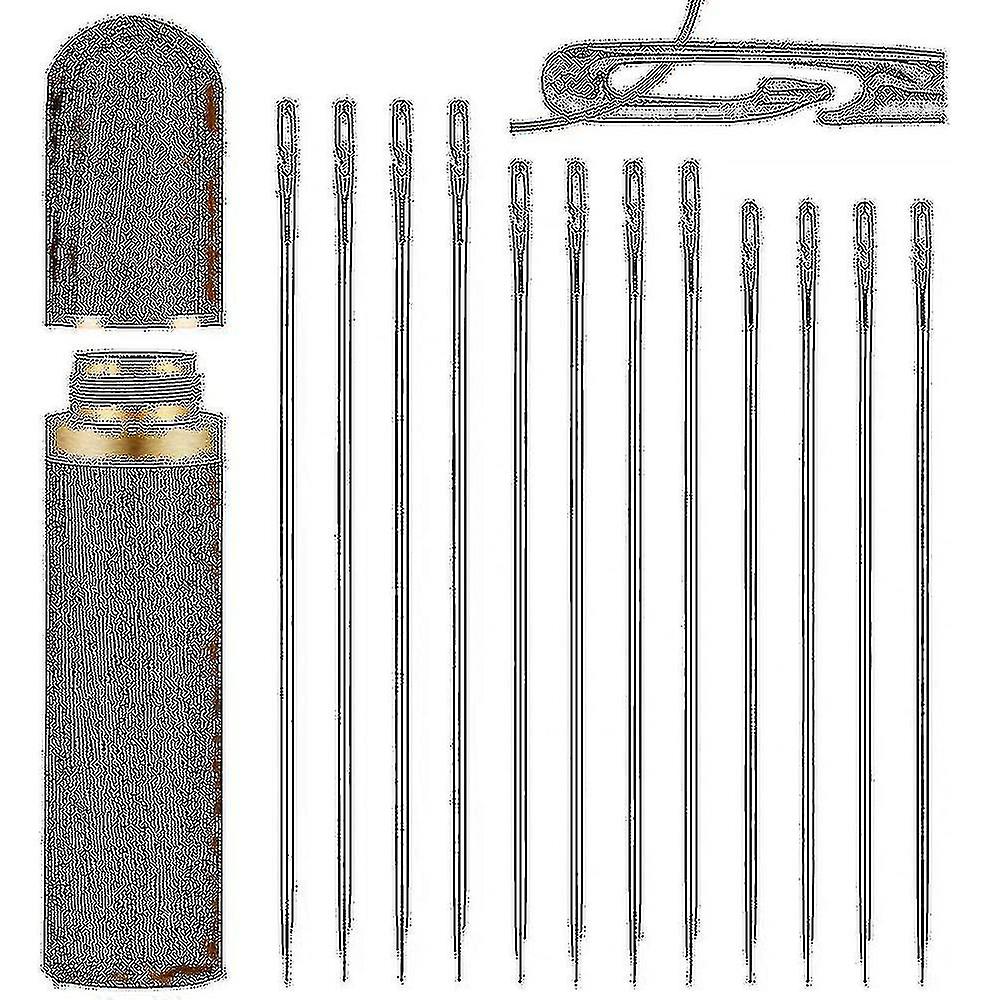 Aiguilles auto-filetées, aiguilles à coudre pour la couture à la main, pour les personnes âgées, couture de filetage latéral facile