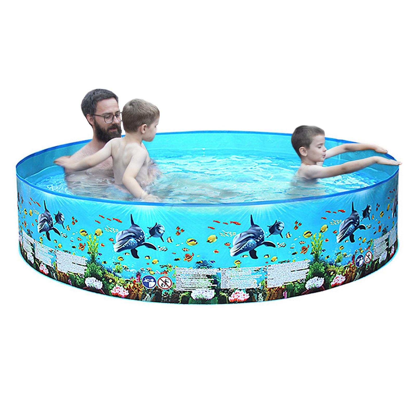Portable Inflation-free Hard Plastic Swimming Pool Folding Pool