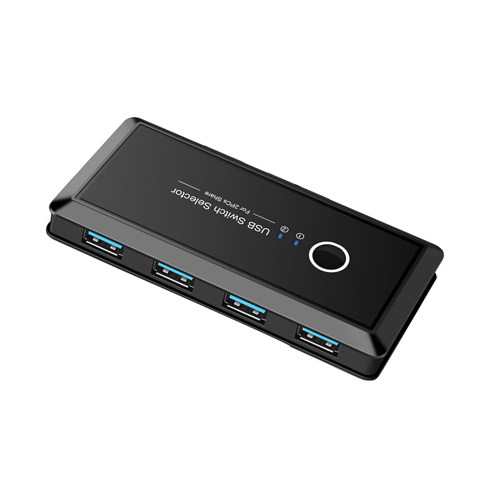 PCs Sharing 4 Devices USB 3.0 for Keyboard Mouse Scanner Printer Switch Hub