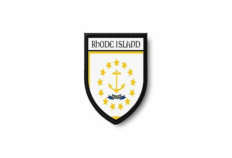 Patch Ecusson Termocollant Edge Brode Flag Prints USA Rhode Islands