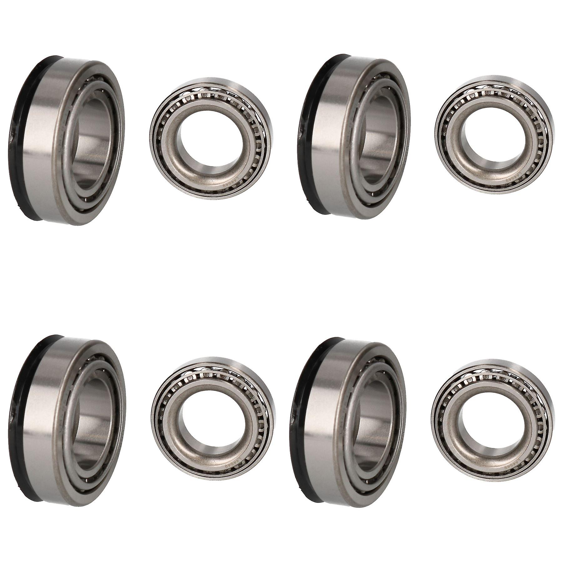 4 Trailer Taper Roller Bearing Kit Set for Indespension Drum 6636 Ref ISHU004