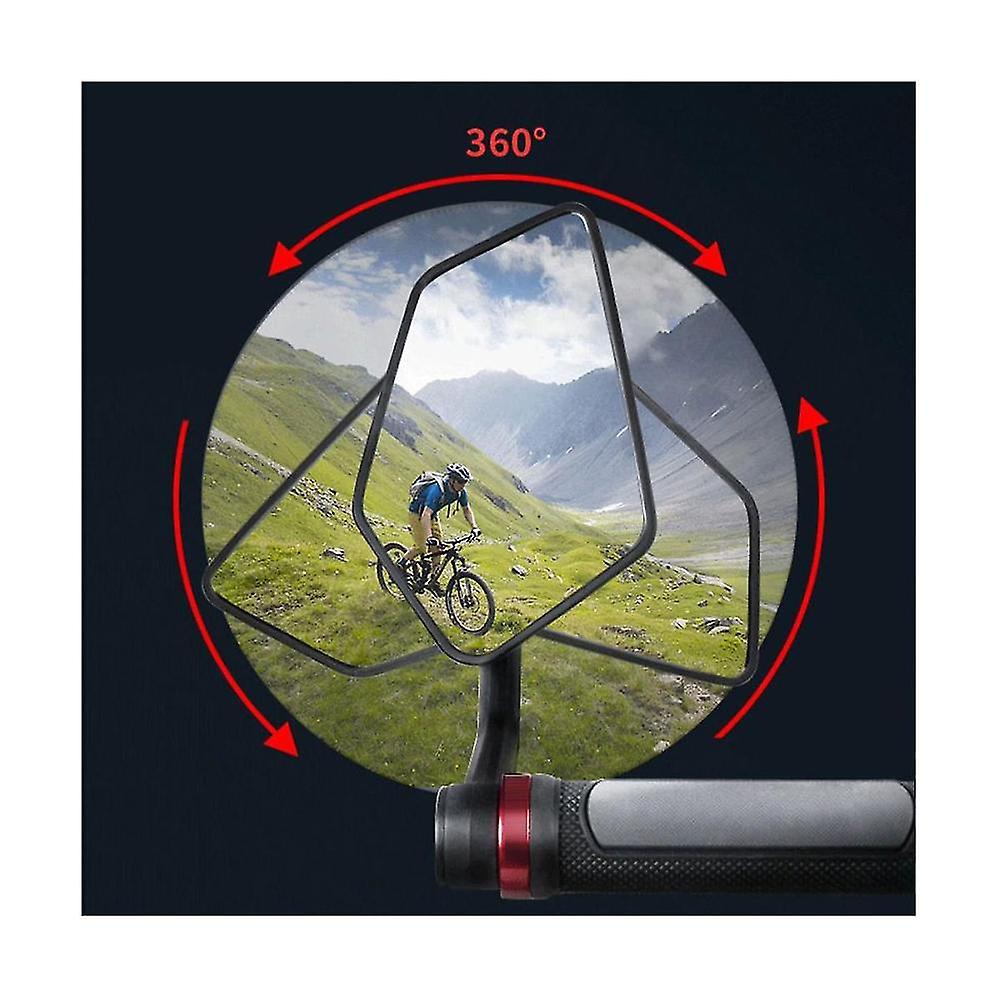 Bicycle Rearview Mirror Adjustable Handlebar Mirror Safety Wide Range Back Sight Cycling Accessorie