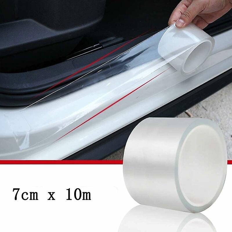 Film For Cars, Motorbikes, Bikes 7X10 - Transparent, Self-adhesive, Paint Protection, Door Edge Protection, Edge Protection